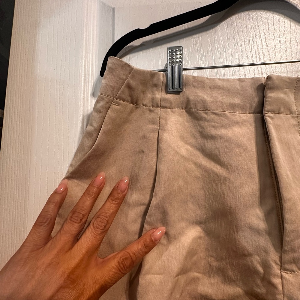 GAP SoftSuit Tan High-Waisted Shorts